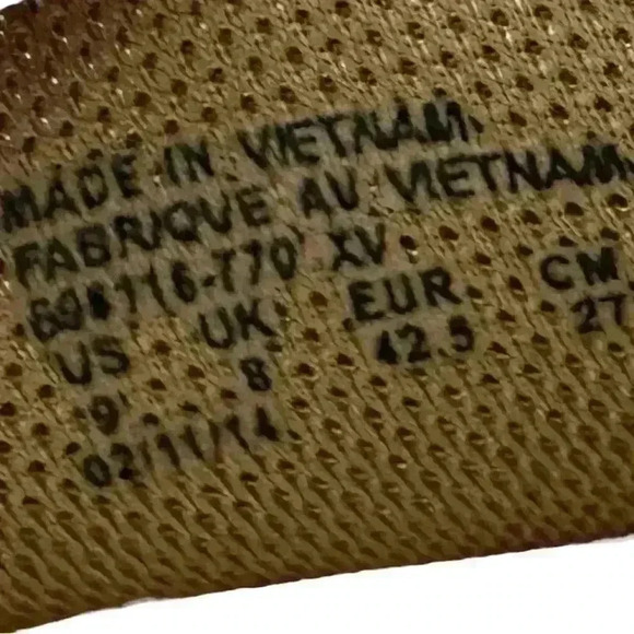 NIKE BENASSI SOLARSOFT  SOLID SP 'LIQUID GOLD' METALLIC SLIDES - Picture 8 of 8